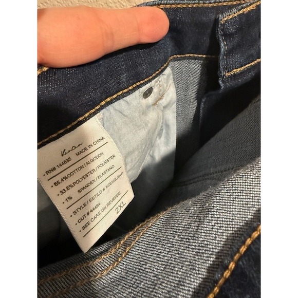 KanCan Jeans Women Size 2XL Dark Wash High Rise Flare Bootcut Denim Pants 2103 - Picture 4 of 7